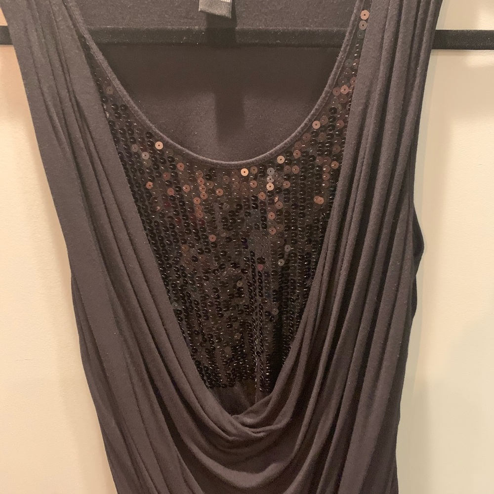 willi smith Black Sequence Tank Top